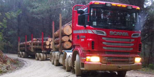 Rotorua Forest Haulage Dirty Truck - Truck Wash