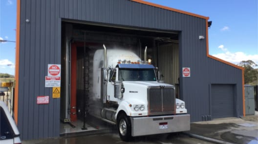 Commercial Truck Wash System from Transport Wash Systems.